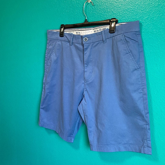 Cactus Man Ricky Singh Blue Flat Front Men's Shorts SIze 38 - Picture 2 of 9